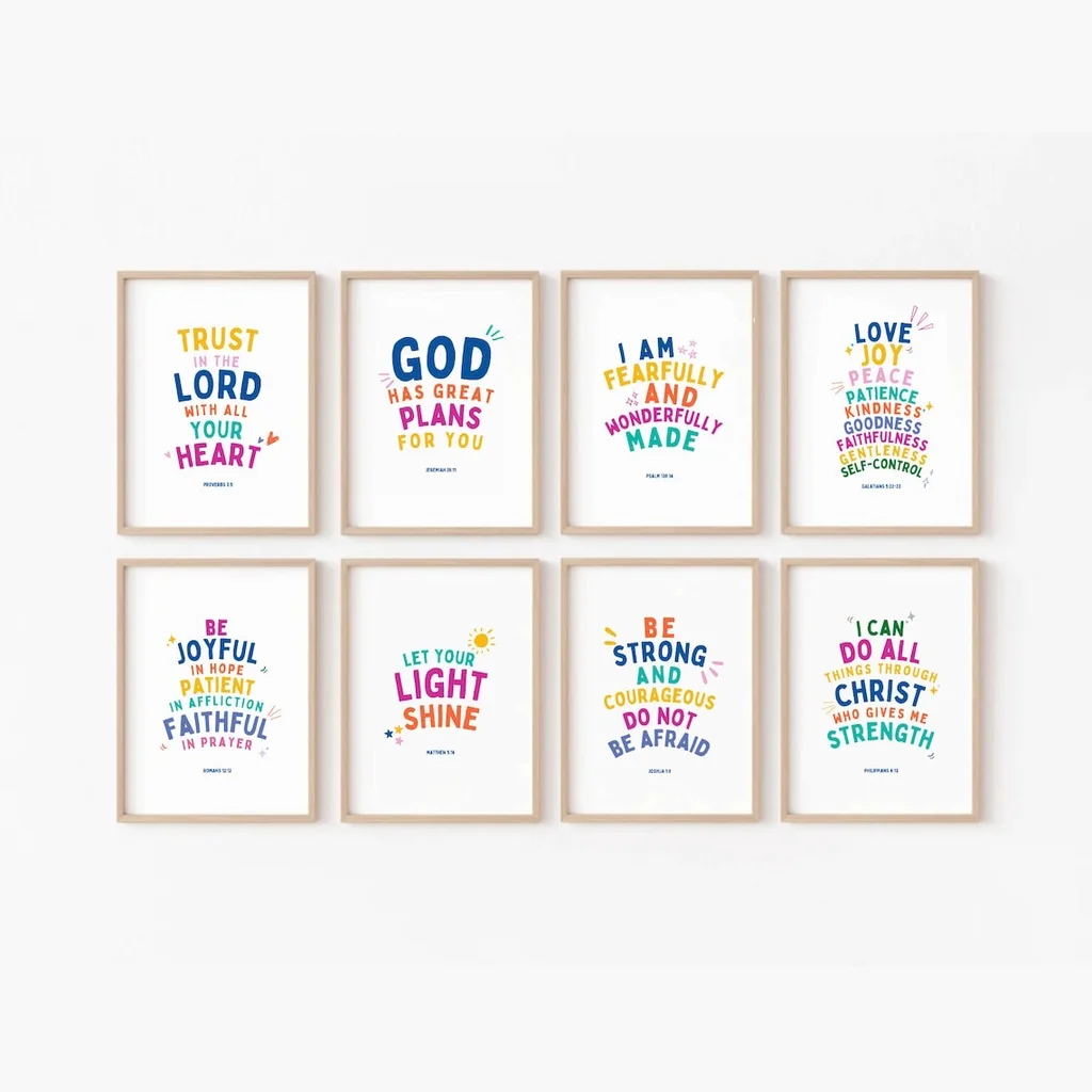 Kids No Education - Kids Bible Verse Scripture Poster Church
