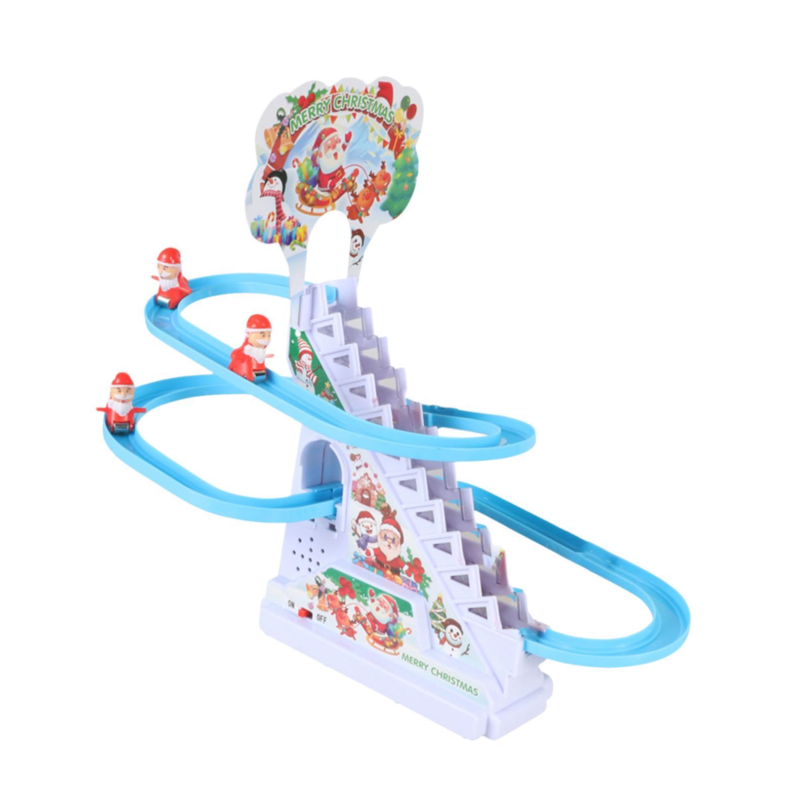 Kids Education Learning - Santa Climbing Stairs Slide Toy for