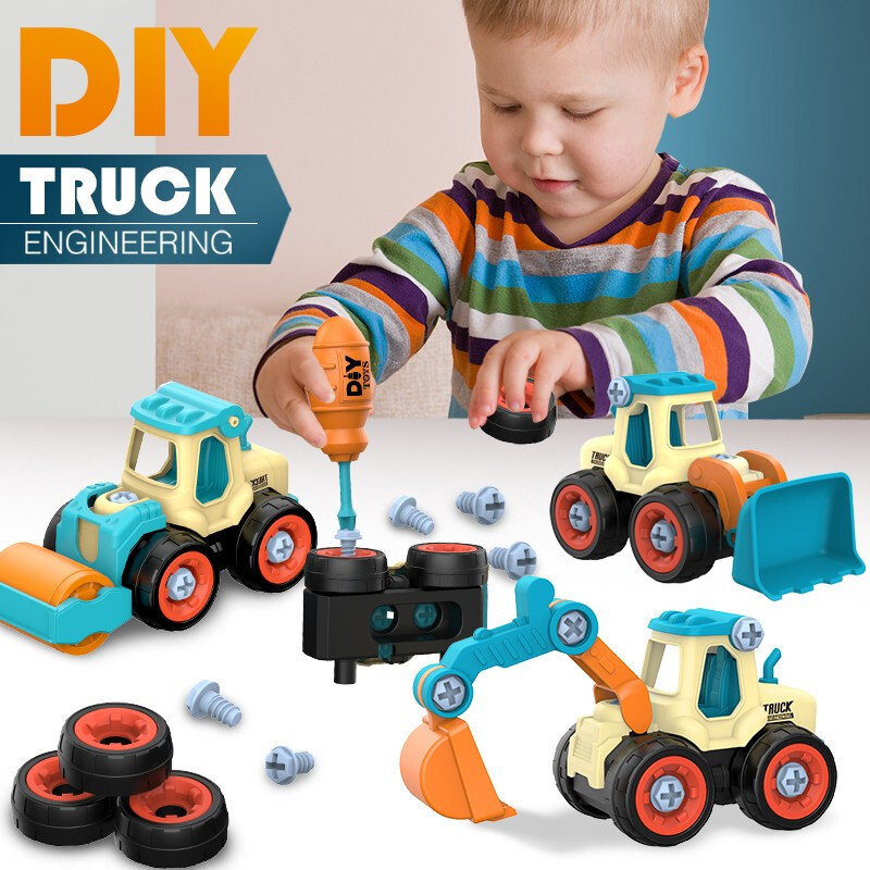 Kids Education App - 4PCS Children Assembly Engineer Car Assembly