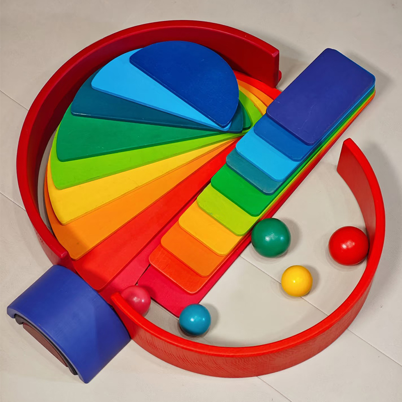 Wooden Rainbow Block Colorful  - đánh giá và giá Kids Education App