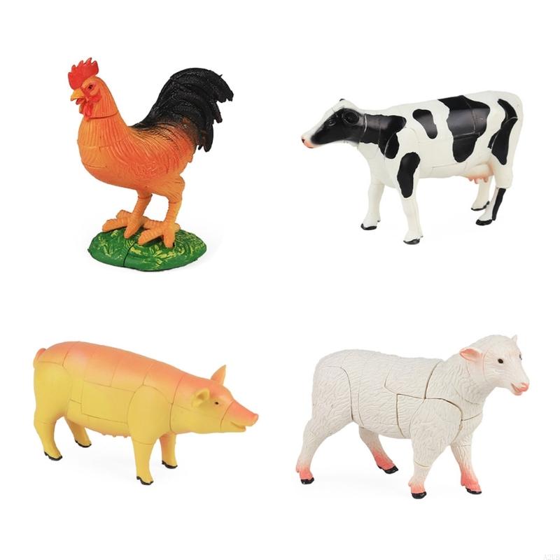 4D Xếp Hình Động Vật Xây Dựng  - đánh giá và giá Kids Education Usa