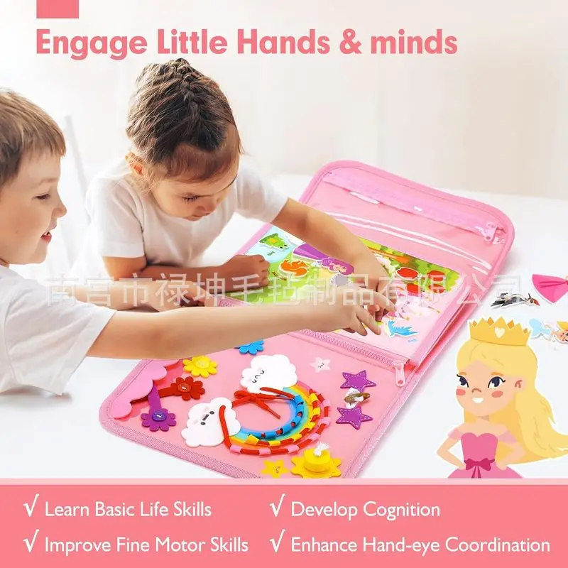 Princess Montessori Felt Busy  - đánh giá và giá Kids Education Learning
