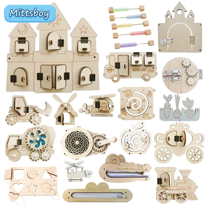 Montessori Busy Board DIY Wood - đánh giá và giá Kids Education Usa